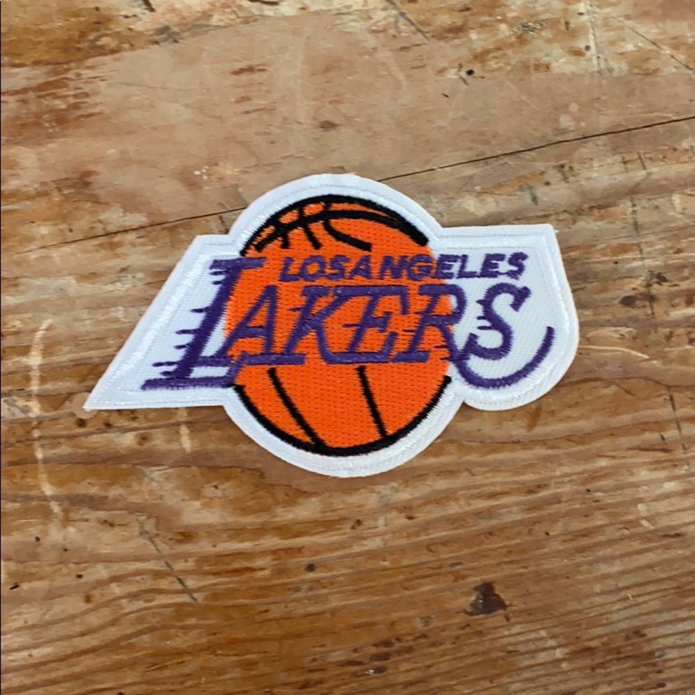 Lakers iron on patch